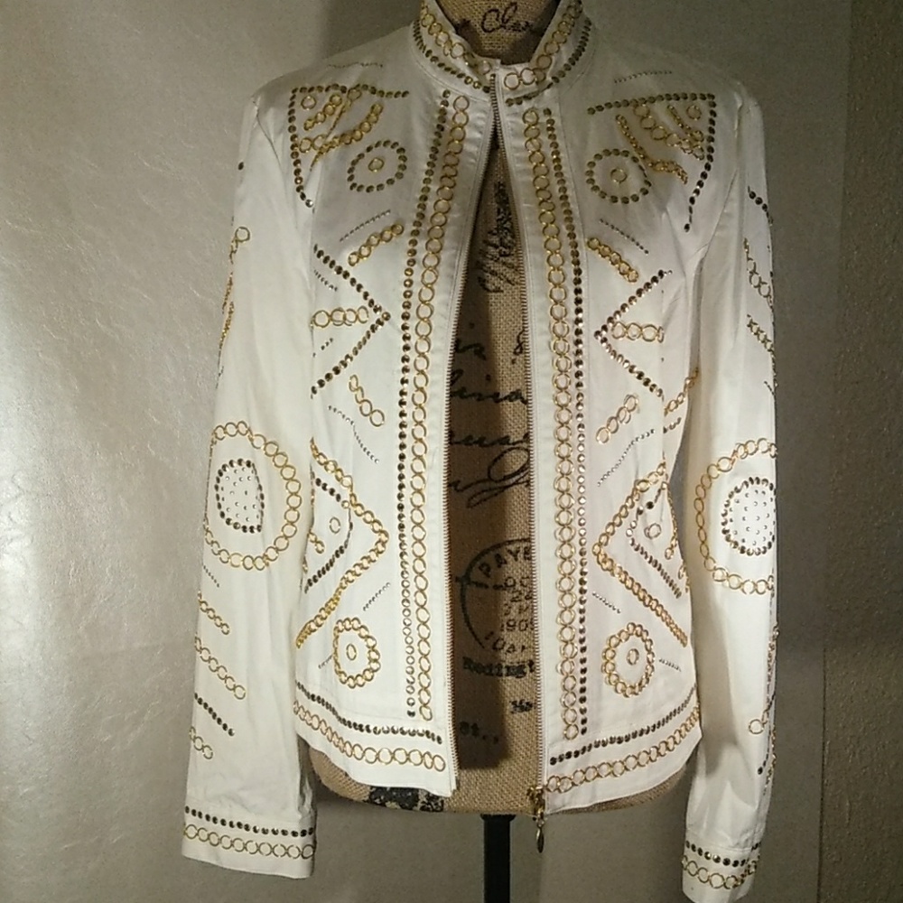 Christine Phillipe jacket fully embellished